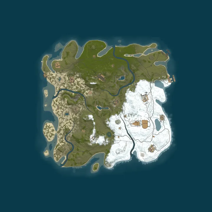 Map of RustMania 10x No BPs |Loot+|MyMini|Shop|Kits|