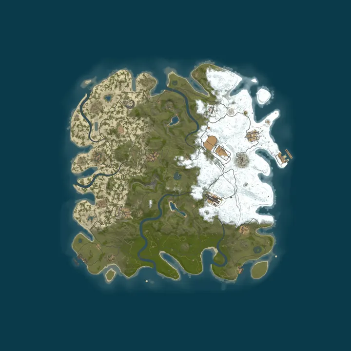 Map of Outlaw Ridge  | Solo / Duo  |  50% Upkeep | Map Wipe Thursdays 
