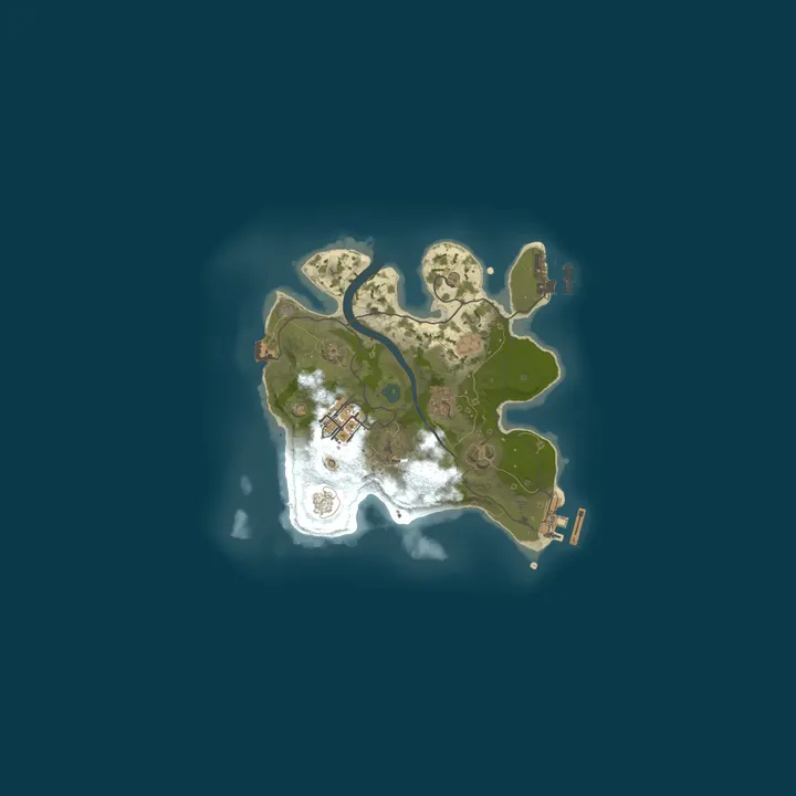 Map of Pine Hosting - Rust Server