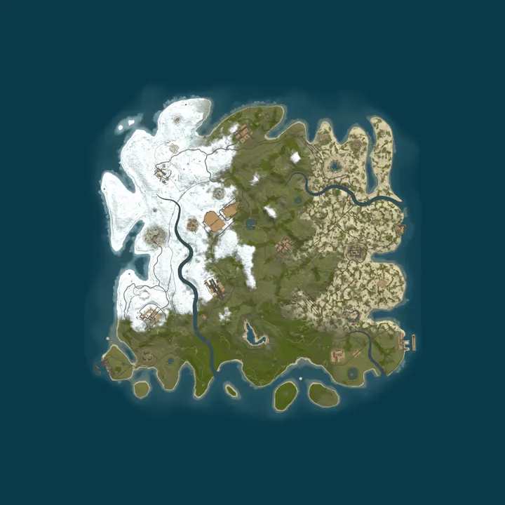Map of Pine Hosting - Rust Server
