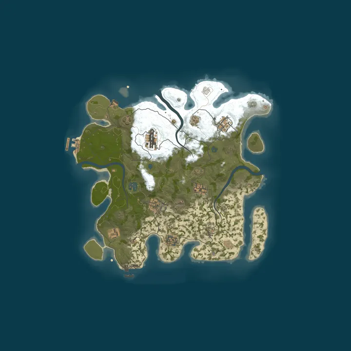 Map of US Wasteland | 5x Gather | 25% Upkeep | Trio Max | Quick Smelt