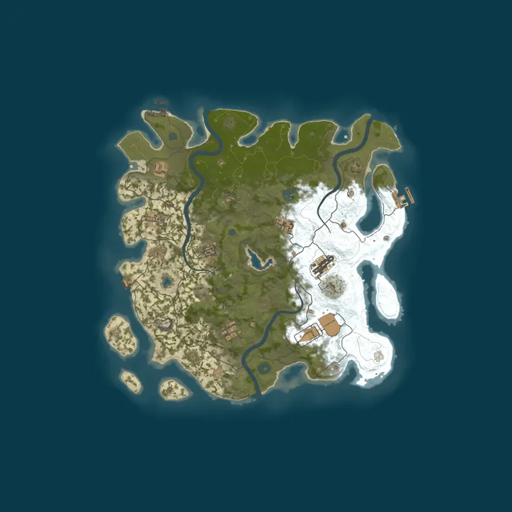 Map of Pine Hosting - Rust Server