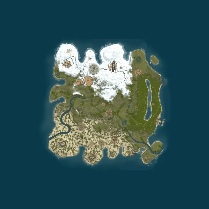 Map of The Rusty Dead PvE 5x | Zombies | RaidableBases | Events