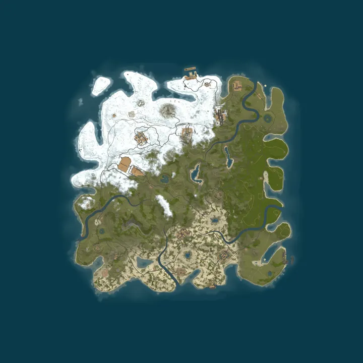 Map of Rust Server - Pinehosting.com