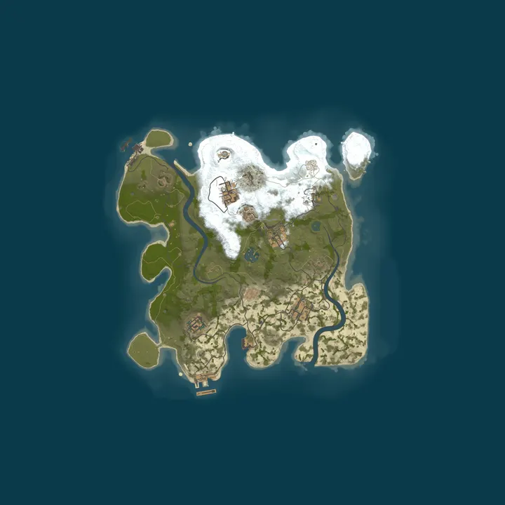 Map of Pine Hosting - Rust Server