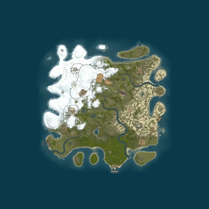 Map of Rust Server - Pinehosting.com