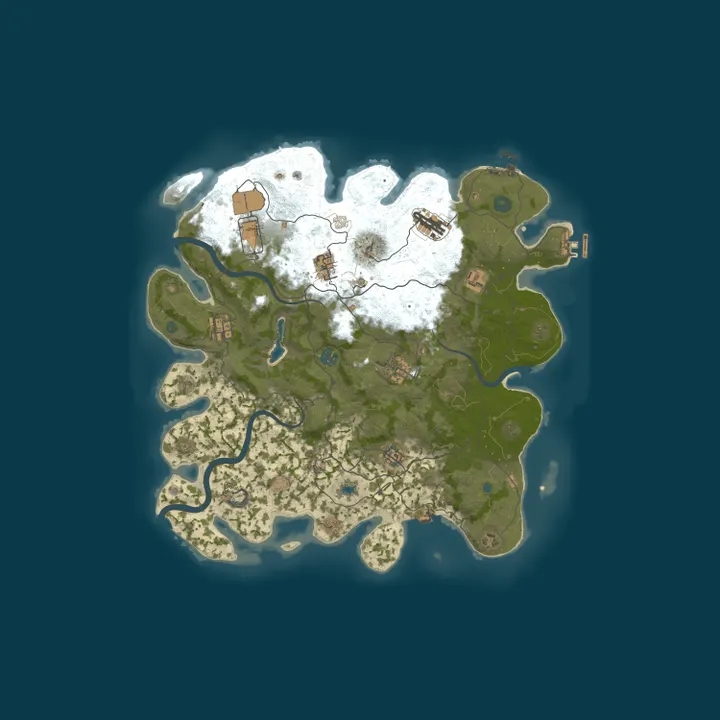 Map of ImagineRust 2x Weekly Quad Max QoL Mods NO BP WIPE