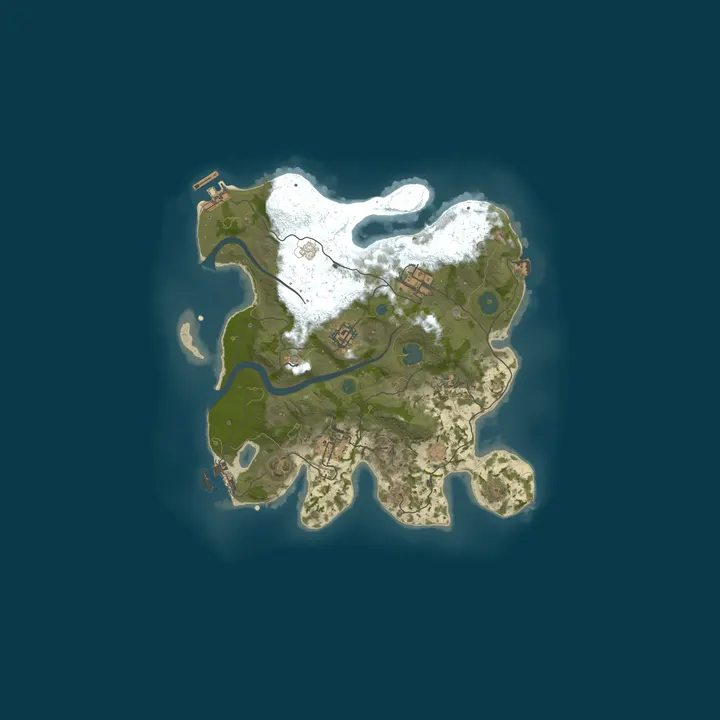Map of Pine Hosting - Rust Server