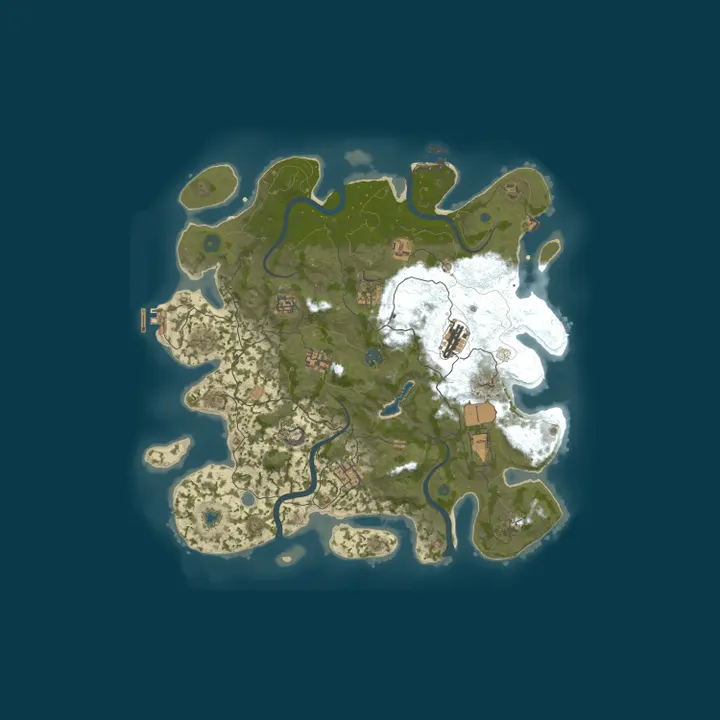 Map of Shady Rust Solo/Duo/Trio