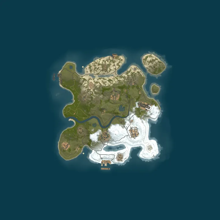 Map of Baby's First Rust Server