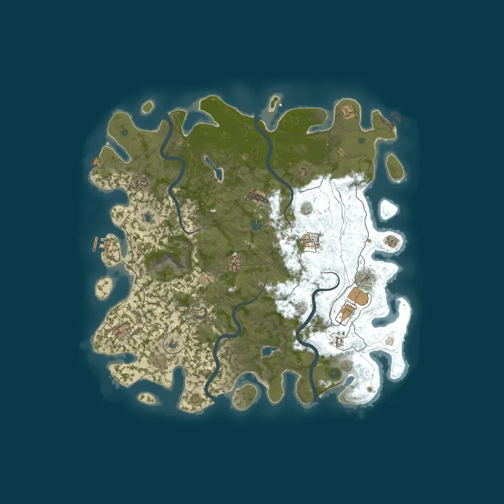 Map of RustPlay PVE/PVP-Zones TP|Zombies|LVLs|Kits|Quests|Clans|+More!