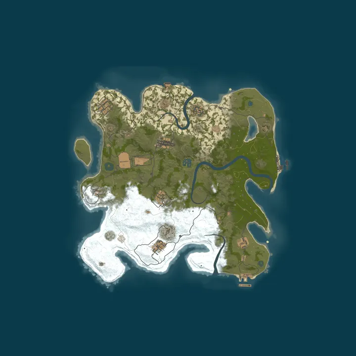 Map of A Rust Server Cryptid Carbon
