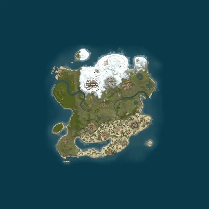 Map of RustyCom X2 | Weekly EU | Fishing • Tournaments • BP • Ca