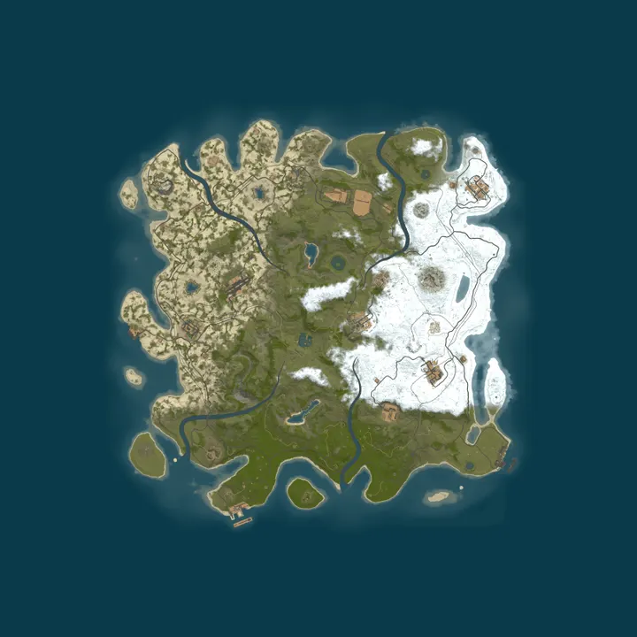 Map of RUST Classic server #1 [RU]