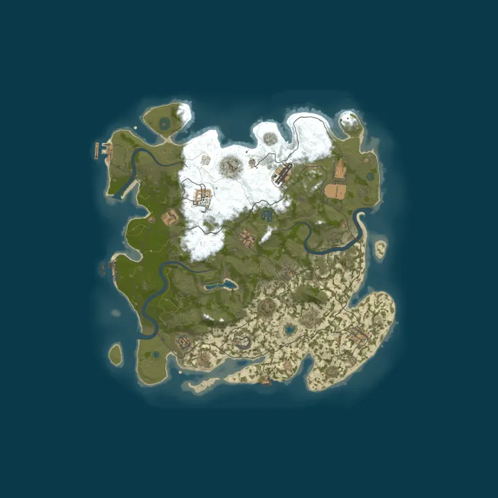 Map of MuffinRust Россия 2x для новичков