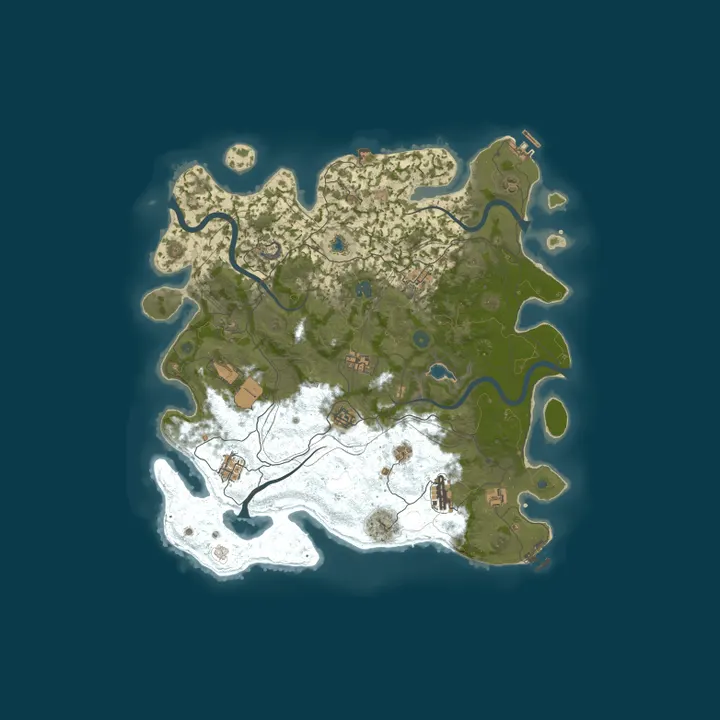 Map of [EU] RUSTERA #1 | X2 | TP | BattlePass | Wiped: 1 day ago
