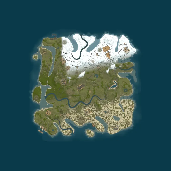 Map of КЛАССИКА x2 | GGRust #1 | Для нoвичкoв 2x