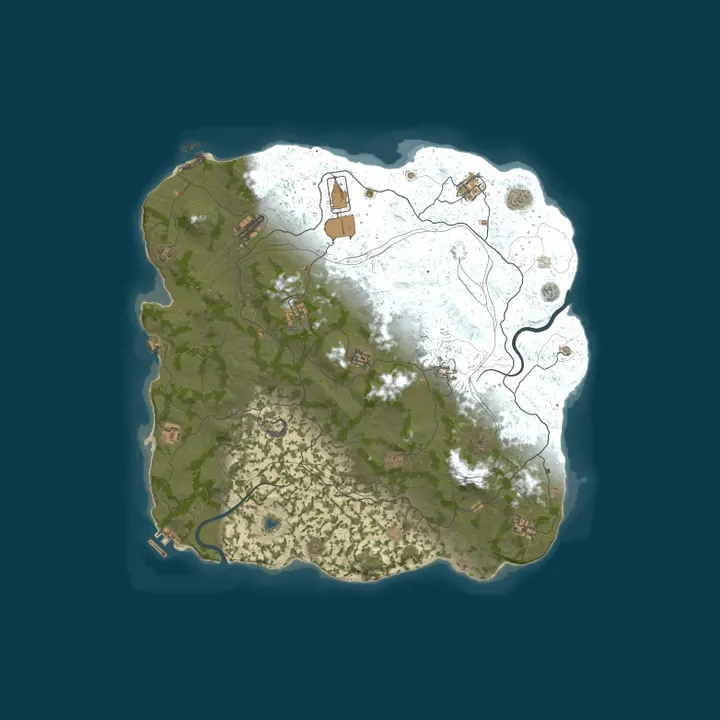 Map of MIRAGE RUST | MIDDLE 2x | VANILLA+  | Wipe 15.10
