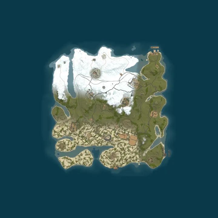 Map of AZARUST#1 [ X5/X10 | NOLIMIT | CLANS | LOOT+ | KITS ] 16.10