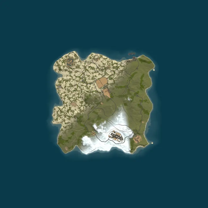 Map of AZARUST#3 [ X100000 | KITS | BATTLEFIELD | PVP ] 16.10