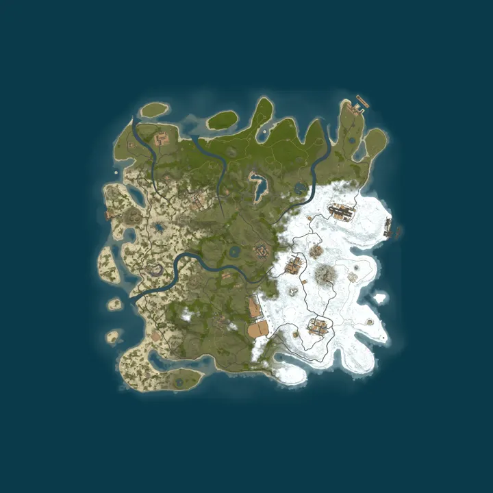 Map of [EU] RustCon | Solo - Duo - Trio | Loot+ | FPS+ | Shop | TP | E