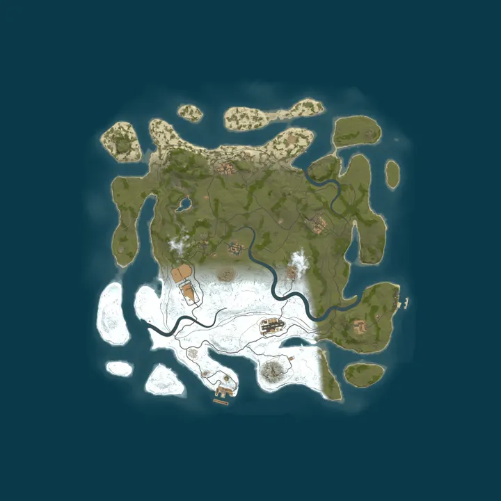 Map of [EU] RUSTICATION 10x Solo/Duo/Trio/Quads|Loot x10|TP|Home|PvP|