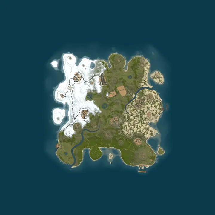 Map of [PVP] Gibberish Rust 10x Kits|Events|Backpacks