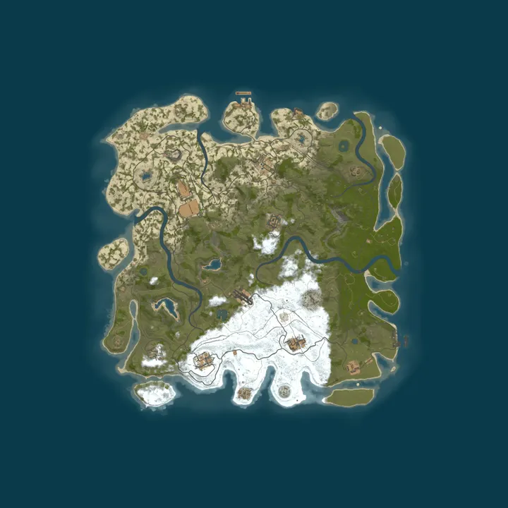 Map of BLACK RUST | ЛАМПОВЫЙ | X2 | DLC EVENT