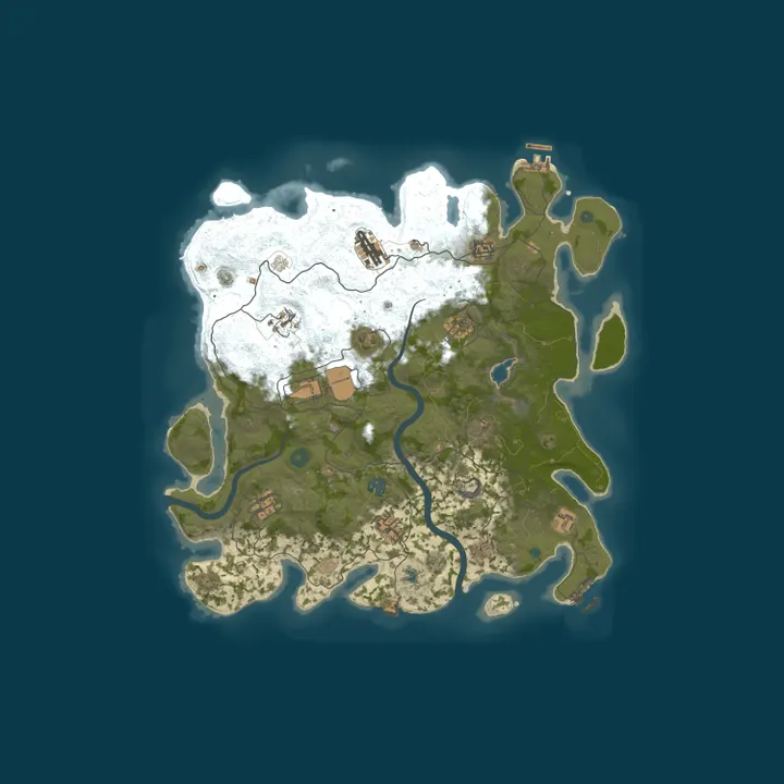 Map of Rust Server by nitrado.net