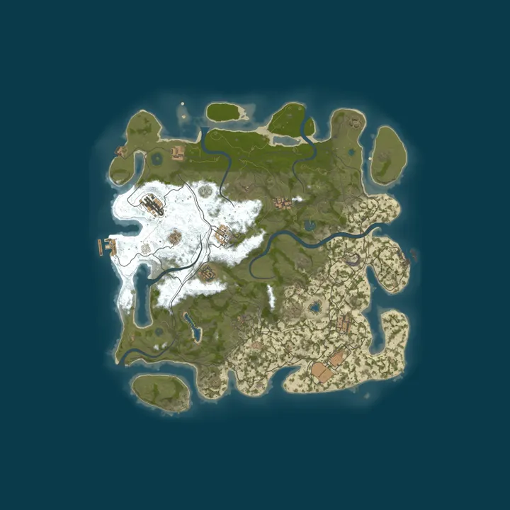 Map of ZOS | ЗОНА ВЫЖИВАНИЯ | X2 | TR | TP | RB |