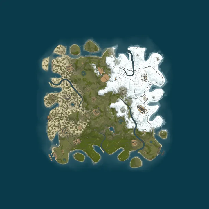 Map of PvP | TEAMRUST | SOLO-Max2  | SKIN | KITS | EVENTS | RAID BASES