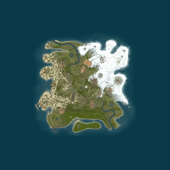 Map of BerlogaRust | Vanilla 2x | Bi-Weekly | No Limit | RU/EU