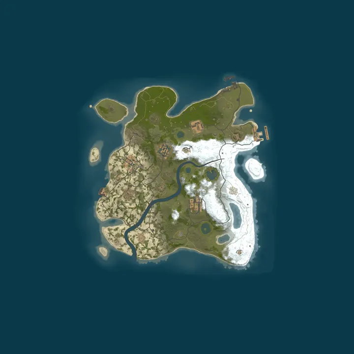 Map of L'Île Perdue | FR | PvE Softcore | Wipe mensuel