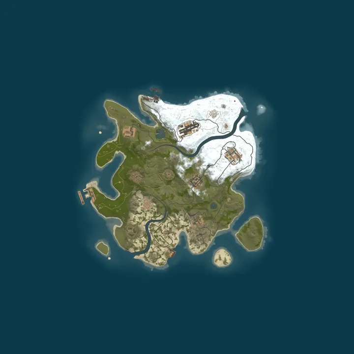 Map of TheLastOfRust Doomsday PvP