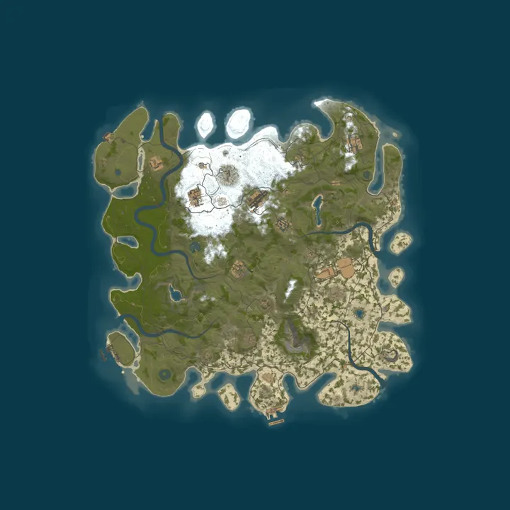 Map of SPARTAN PREMIUM|5X PvE/PvP|Zombie|PET|JET|RaiD|MeT|LEGEND.W