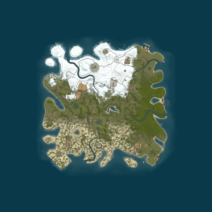 Map of ZLOY RUST 2x | ДЛЯ НОВИЧКОВ | RaidBases | Wipe 11.10