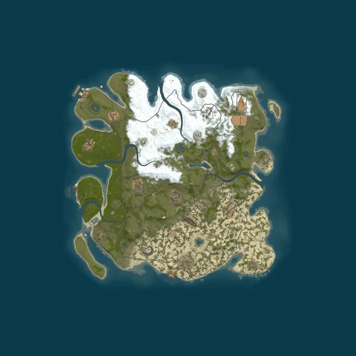 Map of RUST PIRATE X2 NoLimit Loot+ РОССИЯ 16.10