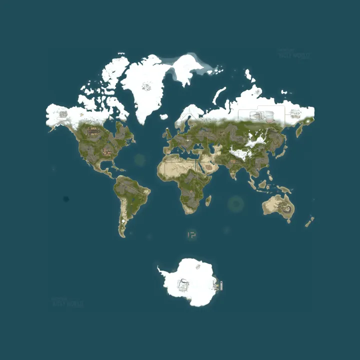 Map of RUSTARDED Zombie Hell Hordes • US